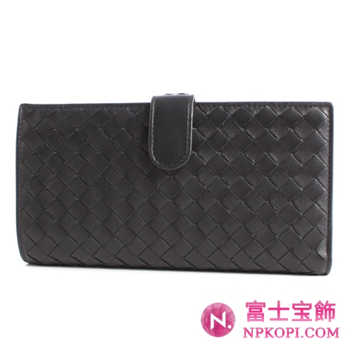 ボッテガヴェネタ シープスキン 長財布 ブラック121062V001N1000 